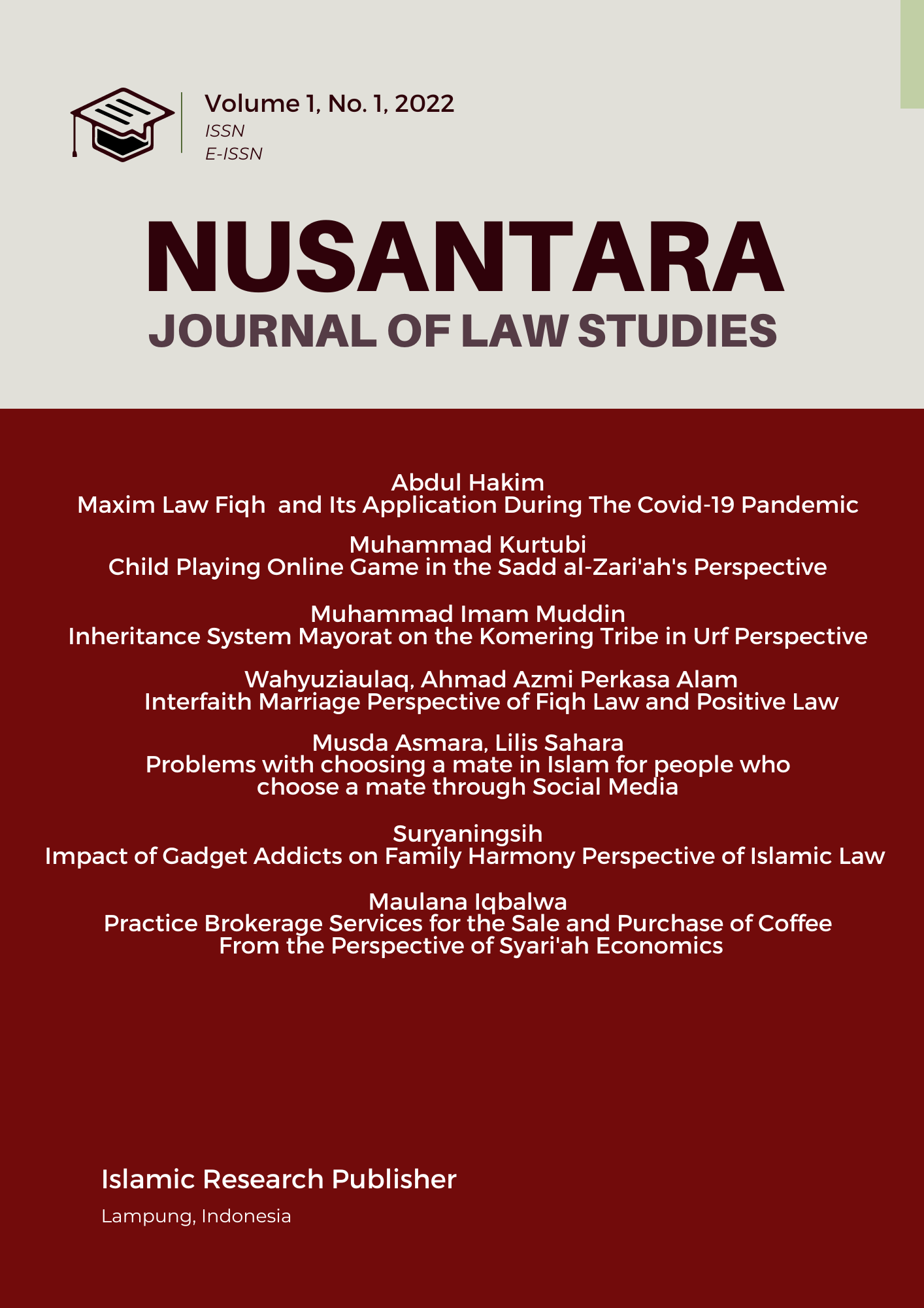 View Vol. 4 No. 2 (2025): Nusantara: Journal of Law Studies